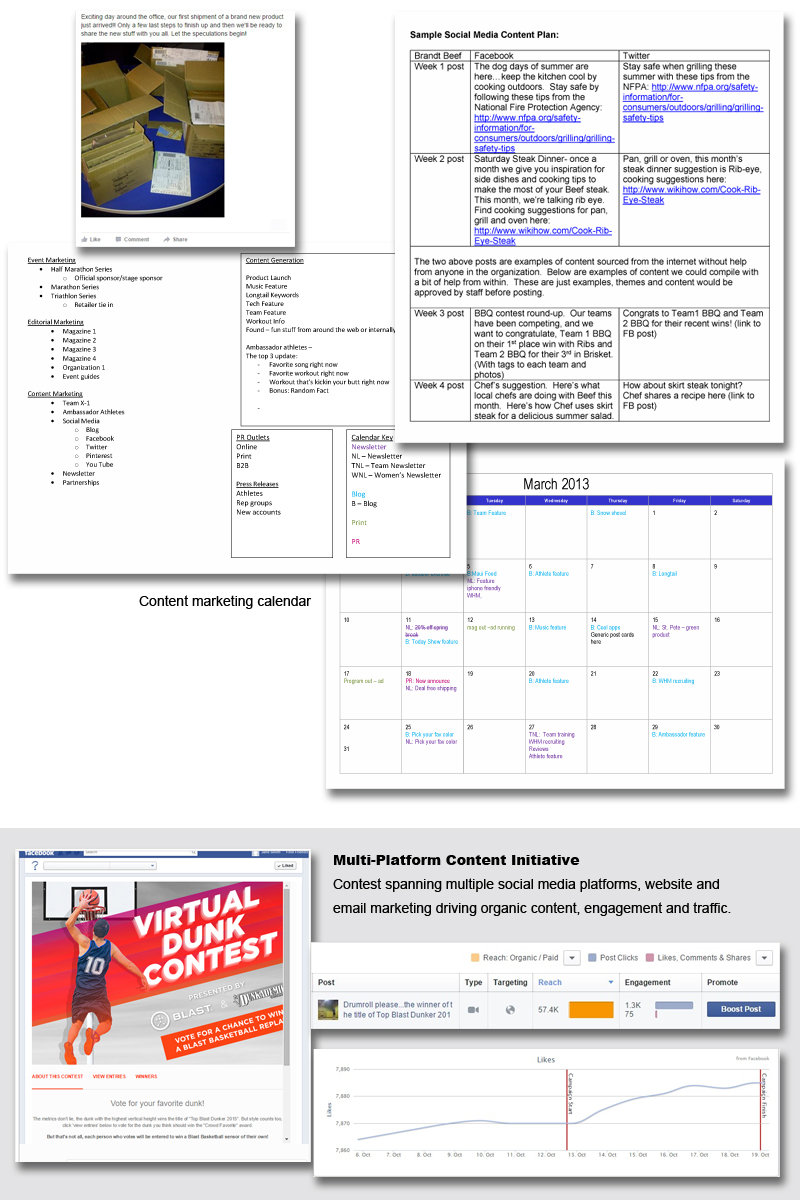 Content and social media planning